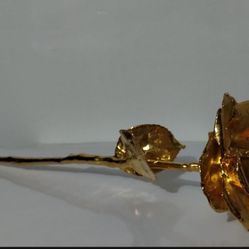 24 K HAND DIPPED GOLD ROSE 13" - AB49