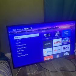 Insignia Roku TV 43” – Works Perfect – $100(Quick Sale)