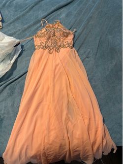 Coral Beaded Dress