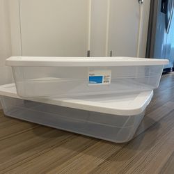 Underbed Plastic Storage Boxes
