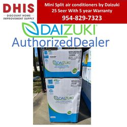 Daizuki 12000 BTU 25 Seer 220v Mini Split Air Conditioners