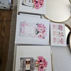 Perfume Paintings Approx 15x15