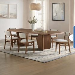 Mid-Century Modern Dining Table and Chair Set