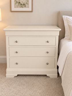 Cream 3-Drawer Chest of Drawers