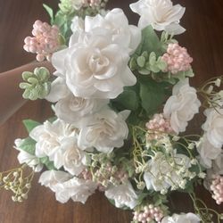 Ashland Cream Rose And Berry Floral Bush Rustic Vintage Wedding/Quince
