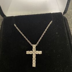 Diamond Cross Silver 