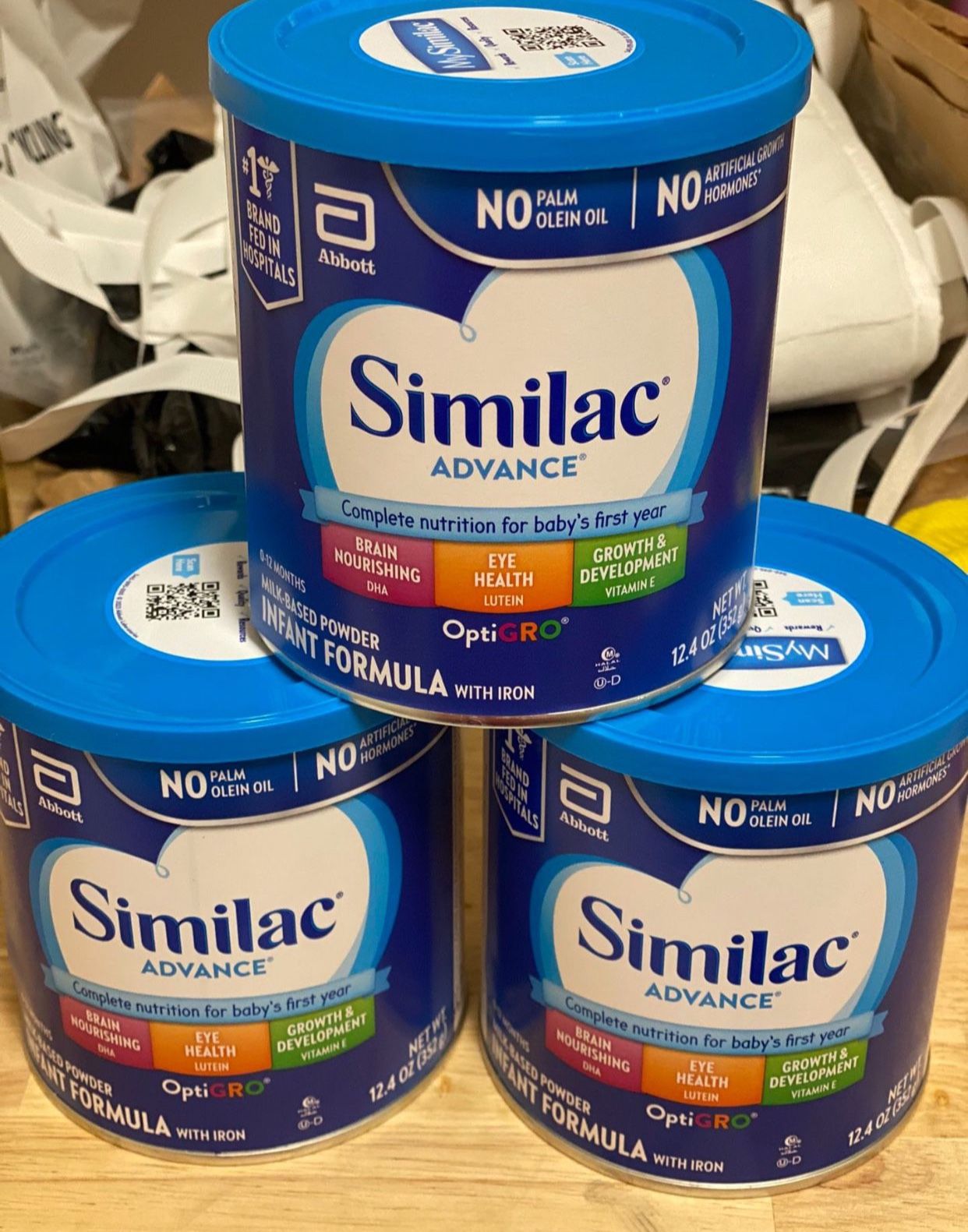 3 Brand New Similac Cans 