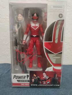 Power Rangers Time Force Red Ranger Signed