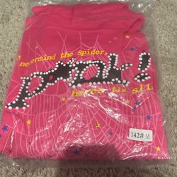 Pink Sp5der Hoodie V1