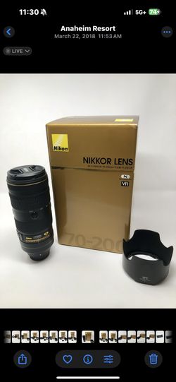 Nikon 70-200 F2.8