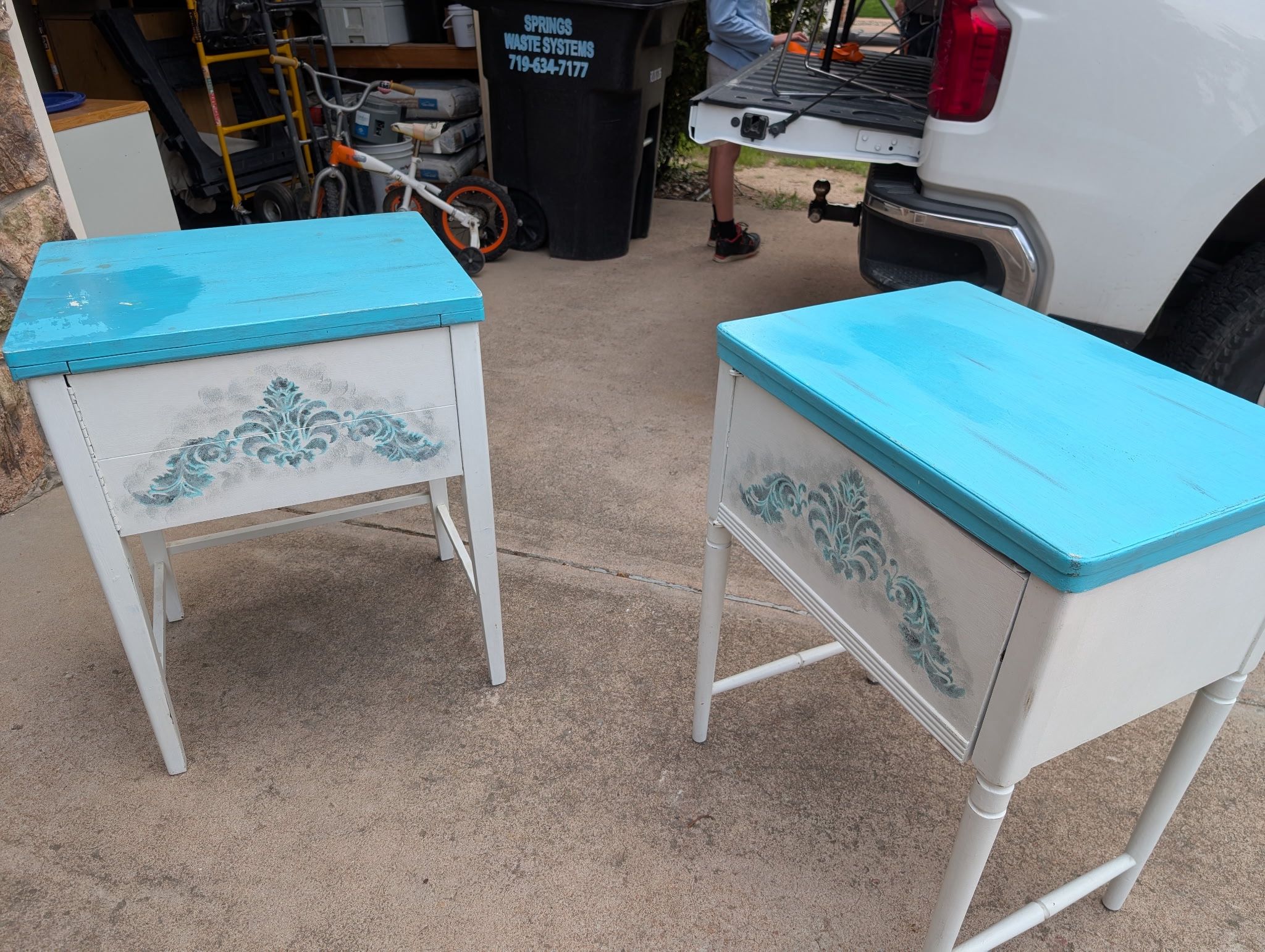 Cottage/farmhouse Style Storage Tables