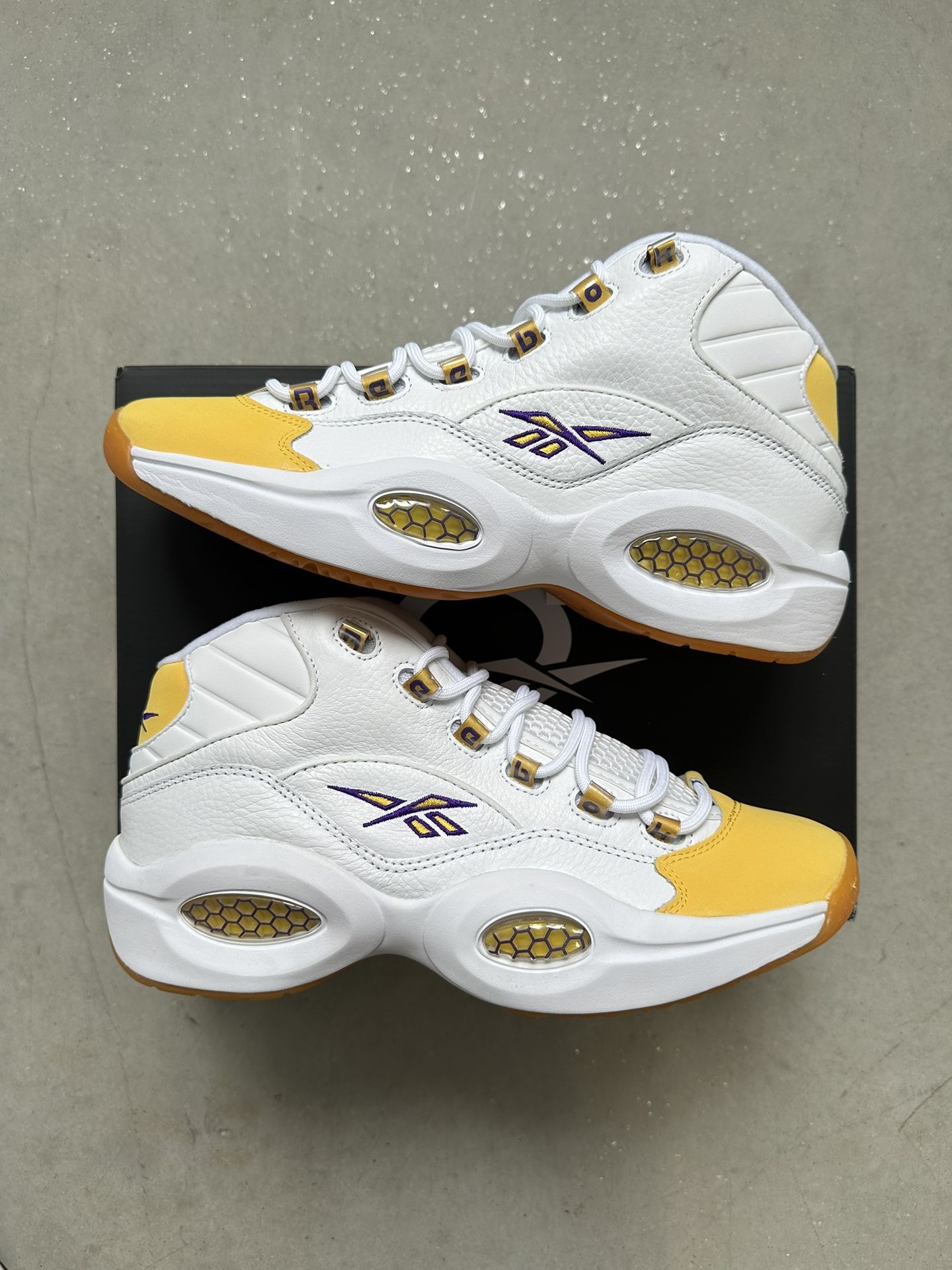 Reebok Question Mid Yellow Toe Kobe
