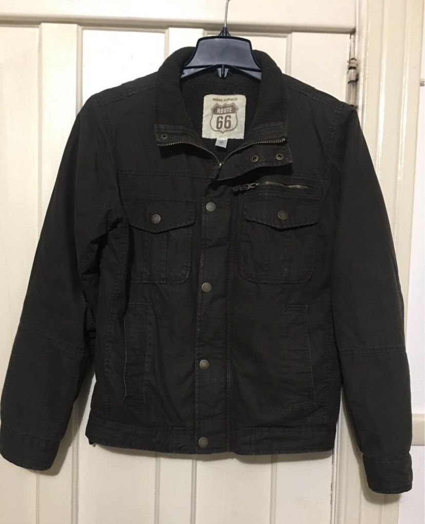 Route 66 Button/zippered Closure MENS vintage Jacket Size S