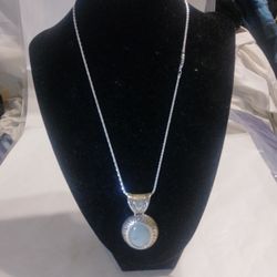 925 Silver Carolyn Pollack Pendant And Chain Use