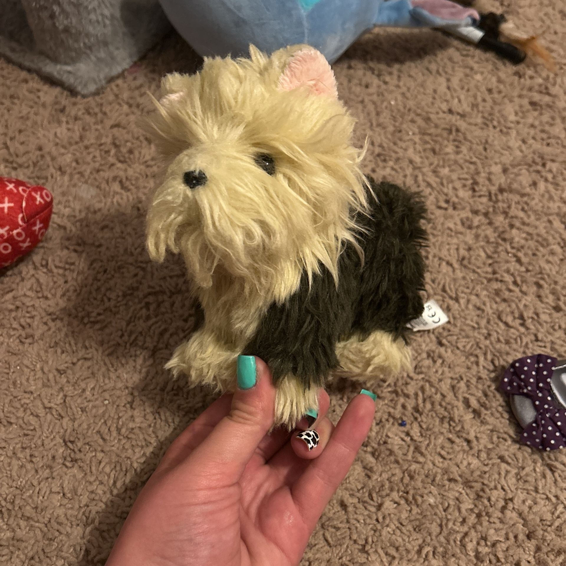 American Girl Doll Yorkie Dog And Glasses