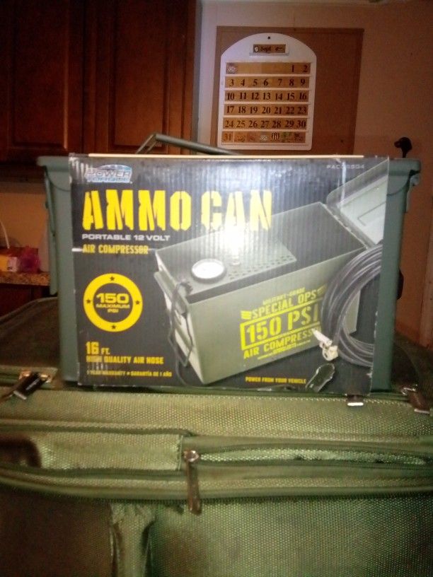 AMMO CAN Portable 12 Volt Air Compressor