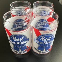 4 Drinking Glasses Like New