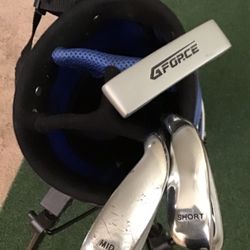 Ram Blue Junior G Force  Golf Set  3 Clubs & Bag