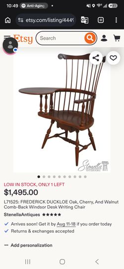 Frederick Duckloe writing desk chair
