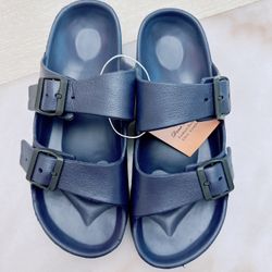 Men's Slides/Sandals/Adjustable Double Buckle/NWOB