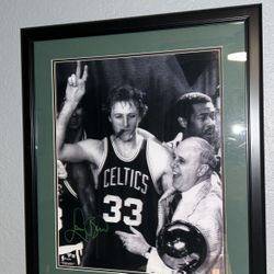 Larry Bird Signed & Authenticated  Photo