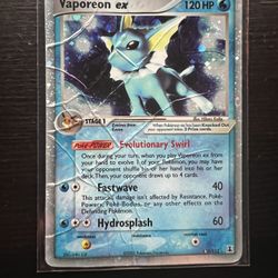 Vaporeon Ex (Damaged) Pokemon Card