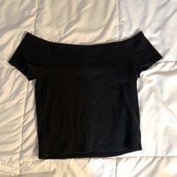 Black Off The Shoulder Top