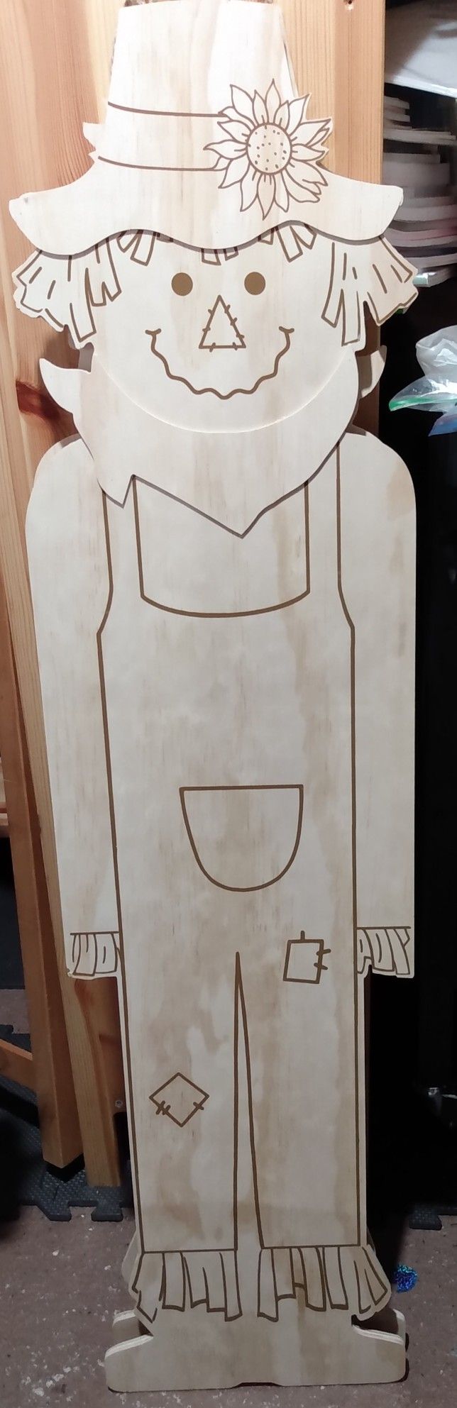 Plywood Scarecrow Craft