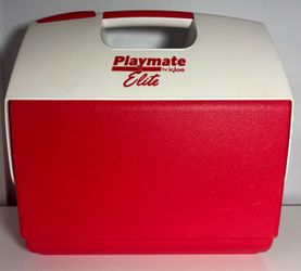 Vintage 1993 Igloo Playmate Elite Cooler (16 Qt) - Red & White🔴Read Full Description Below🔴