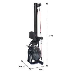 ROWING MACHINE !!! (w/ resistance bands)