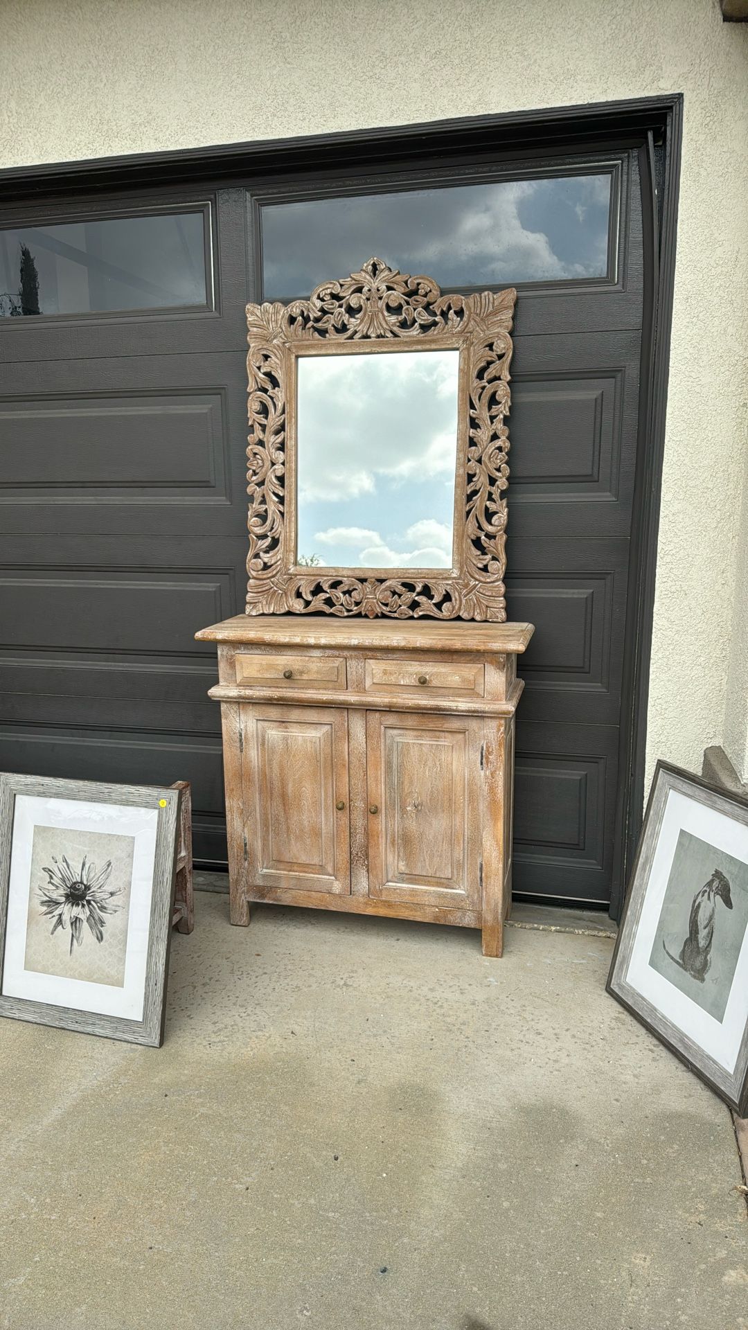 Console Table Vintage Mirror