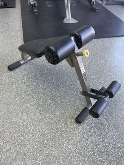 Body Gear Adjustable decline sit-up gym equipment.  Works Perfectly.  In good used condition.