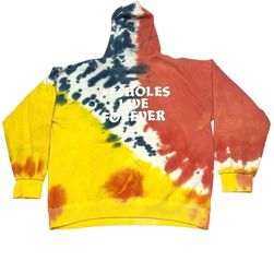 As*holes Live Forever Tie Dye Hoodie Mens XXL Multicolor Hooded Sweatshirt