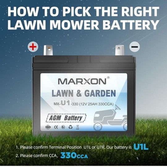 MARXON  LAWN MOWER BATTERY
