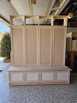 Mudroom Bench With Closets