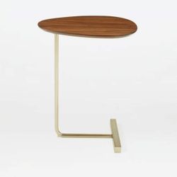 Creative Living Room Small Tea Table Sofa Corner Iron Frame Coffee Table Sofa Side Table with Shelf