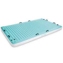 Intex: Floating Water Lounge - (56289EP) Teal & White Water & Pool Float, 122” x72”x7”, Massive Float Allows For Multiple Adults, Weight Capacity 880