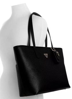 Guess glimmer Tote - Black And gold