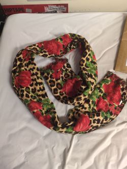 Betsy Johnson cotton scarf with fringe