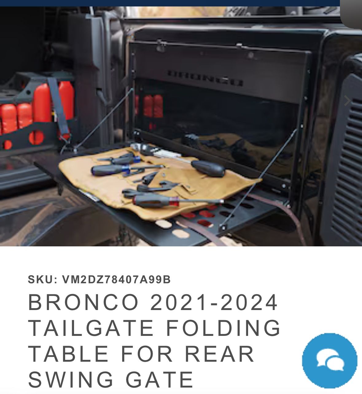 New Ford Bronco Tailgate Table *In box