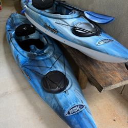 2 Pelican Mustang Kayaks 