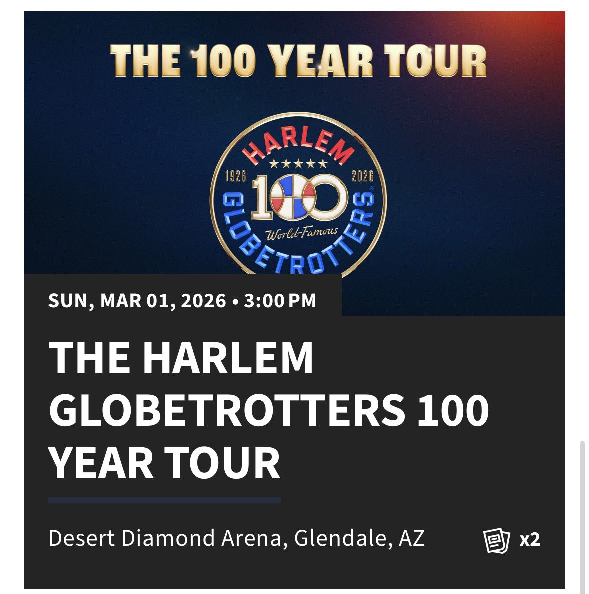 Harlem Globetrotters 100th Year