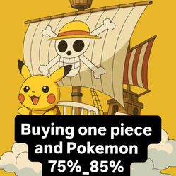 Buying One Piece And Pokemon Tcg Cards 