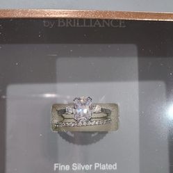 Silver Plated 2 Ring Set