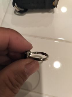 Marcasite & Mother of Pearl Dome Ring - Art Deco Style - $40