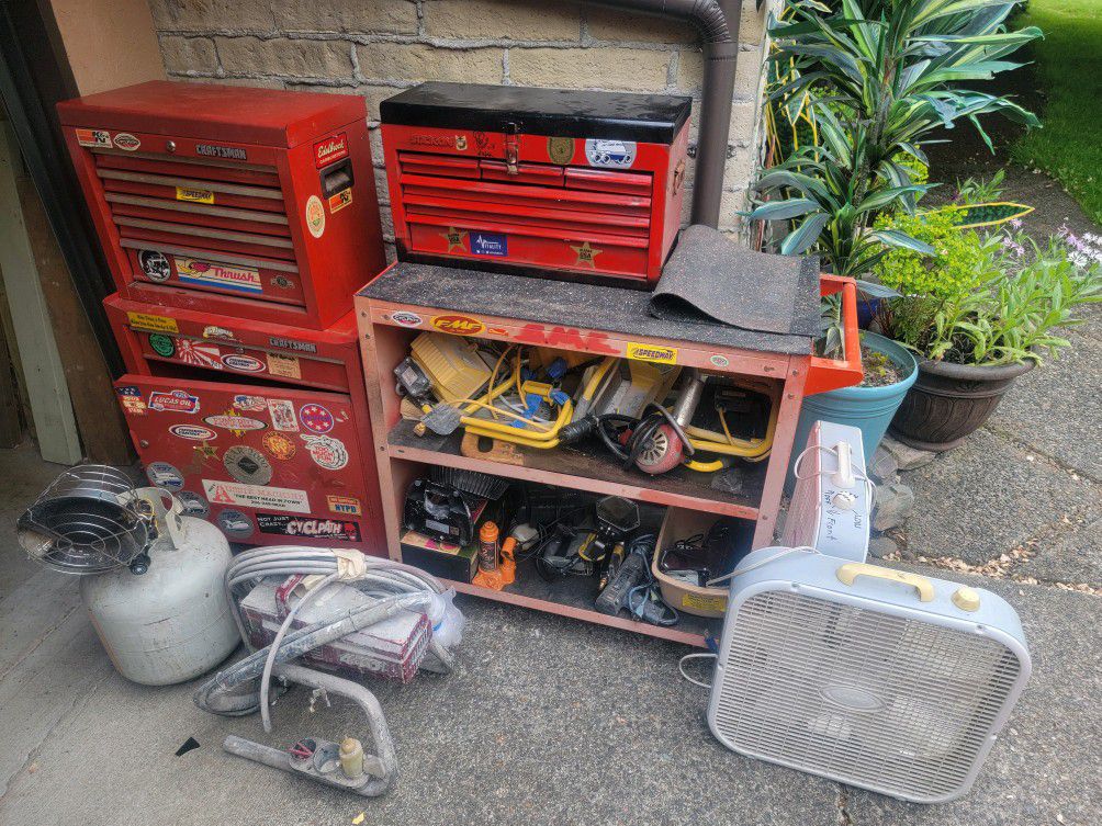 *Pending* Toolboxes, Cart, Paint Sprayer & A Lot More