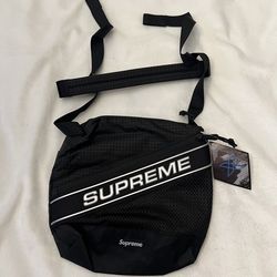 Supreme 3D Logo Black Shoulder Bag