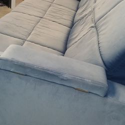 Blue Recliner Couch 
