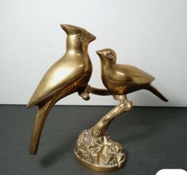 Solid brass Cardinal statues