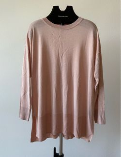 Oversized Sweater WORTHINGTON Rose smoke Large New With Tag